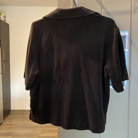 & Other Stories Boxy Terry Shirt Black (Part of a set) - Picture 9 of 9